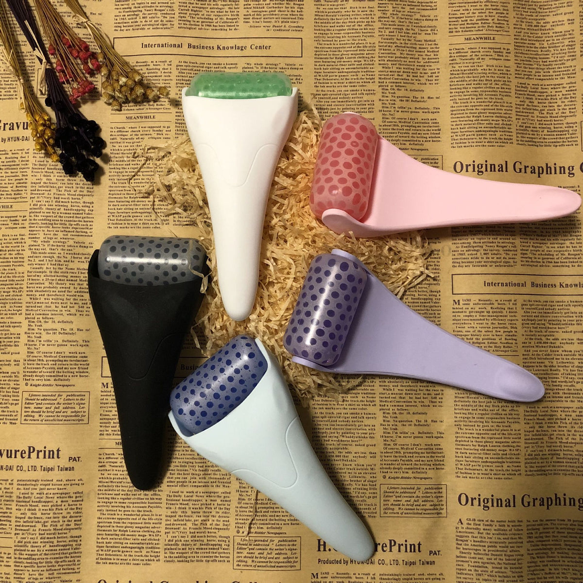 Ice roller face massage tool
